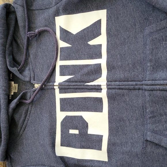 VS Pink Full Zip Hoodie - Picture 2 of 9